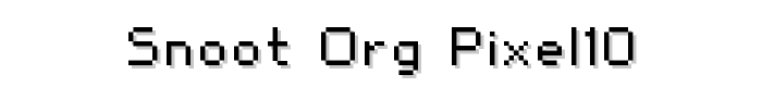 snoot.org pixel10 font